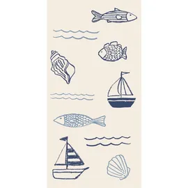 ib laursen Serviette 10x20 cm auf dem Meer, 10 x 20 cm, Packung mit 16 Stk