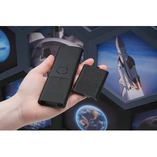 Ersatz-Batterieabdeckung für Fritz!Fon MT-F – Passgenaue Rückschale für Ihr AVM DECT-Telefon (Galaxie-Schwarz)