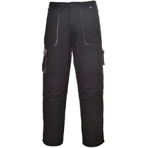 PORTWEST Herren Arbeitshose Texo Kontrast M, Schwarz,
