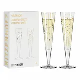 Ritzenhoff & Breker RITZENHOFF Champagnerglas-Set GOLDNACHT CHAMPUS DUETT H24 Inhalt 205 ml 2 Stück