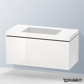 Duravit Vero Air Waschtisch mit L-Cube Waschtischunterschrank mit 1 Auszug LC6918N2222