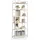 VASAGLE Bücherregal 30 x 64 x 185,5 cm naturbeige-mattweiß