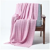 Homescapes Plaid 130 x 170 cm Rosa