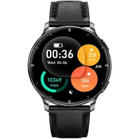 Smartwatch Uhr für Damen Fitness Tracker mit Telefonfunktion Klein Smartwatch - Schwarz