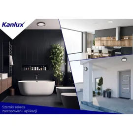 KANLUX BENO ECO 1 rund 20W IP65 schwarz