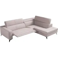 Egoitaliano Eckcouch Leder 3-1 Garnitur Beige