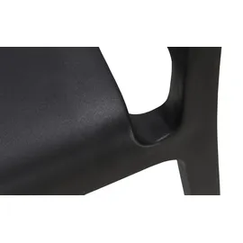 Möbel Kraft Lacona Stapelstuhl 55 x 54,5 x 77,5 cm schwarz/weiß