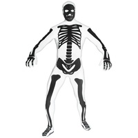 Morphsuits Kostüm Ganzkörperkostüm Skelett weiß, Original Morphsuits – die Premium Suits für die besonderen Anlässe weiß XL