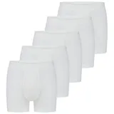 ESGE - Die Wäsche-Macher Retro Boxer 5er Pack - Doppelripp (Spar-Set, 5-St) Retro Short / Pant - Baumwolle - mit Eingriff - Ohne Seitennähte weiß 6