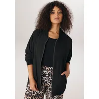 aniston plus Blouson In Crepe-Qualität schwarz 52
