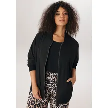 aniston plus Blouson In Crepe-Qualität schwarz 52