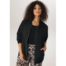 aniston plus Blouson In Crepe-Qualität schwarz 52