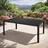 Mojawo Gartentisch 180 x 90 x 74 cm Anthrazit/Schwarz