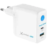 Xlayer Power Saver 65W Ladeadapter weiß, 65 Watt