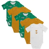 Schlummersack Bio Baby-Bodys kurzarm 5er-Pack in Orange | Gr.: 86