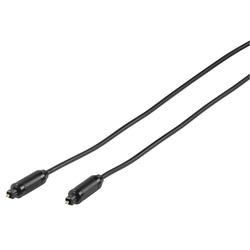 Vivanco Stecker für Glasfaserkabel (ODT) TOSLINK an Stecker (ODT) TOSLINK, 1 m
