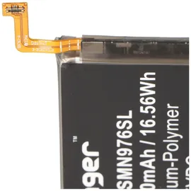 AccuCell Akku passend für Samsung Galaxy Note 10 Plus, Note 10+, Li-Polymer, 3,85V, 4300mAh, 16,6Wh, built-in, ohne Werkzeug