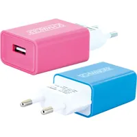 Schwaiger - 230V USB weiß/blau