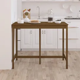 vidaXL Bartisch 140 x 80 x 110 cm Honigbraun