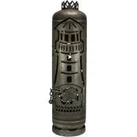 Leuchtturm mit Schaf Feuerstelle Feuerschale Terassenfeuer Feuertonne Edelrost