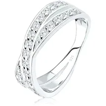 Elli Ring 925 Sterling Silber in Weiß | Gr.: 58