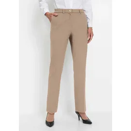 GOLDNER Bügelfaltenhose Bequem Beige 44