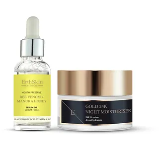 ErthSkin London Veleno d'api + Olio di siero miele Manuka IDRATANTE no
