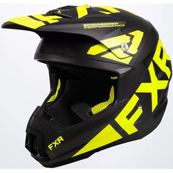 FXR Torque Team Snowmobil Helm, schwarz-gelb, Größe XS für Männer
