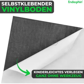 Endorphin Vinylboden selbstklebend in Betonoptik Hellgrau 2,97qm - Hellgrau