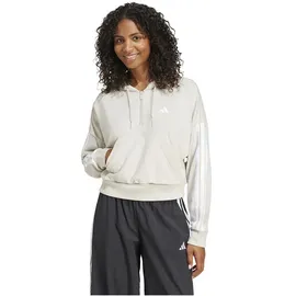 adidas Essentials 3-Streifen French Terry Kapuzenpullover Wonder Alumina / White L