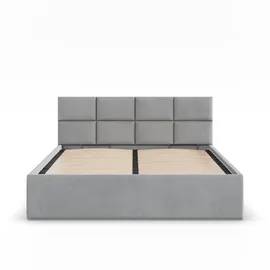 mebligo Polsterbett 140 x 200 cm Grau