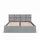 mebligo Polsterbett 140 x 200 cm Grau