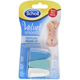 SCHOLL Velvet Smooth Elektronisches Nagelpflegesystem Ersatzfeilen mit 3 Aufsätze, 1 Stück