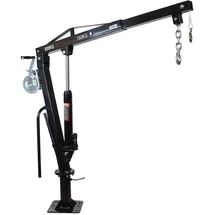 Wiltec Pickup Kran Ladekran bis 1770mm 500kg 360° Seilwinde Bodenmontage