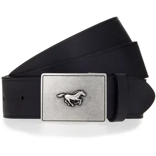Mustang Koppelgürtel in schwarz aus Echtleder-95