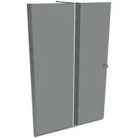 Hüppe Xtensa pure Walk-In Gleittür Typ 1400 links, - silber hochglanz