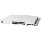 Cisco Catalyst 1300 Rackmount 10G Managed Stack Switch, 20x RJ-45, 4x RJ-45/SFP+ (C1300-24XT)