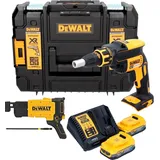 DeWalt DCF 620 E2T Akku Trockenbauschrauber 18 V 30 Nm Brushless + 2x Powerstack Akku 1,7 Ah + TSTAK