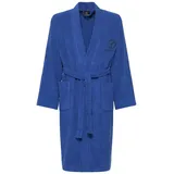 Carlo Colucci Bademantel Vito in Royalblau | M