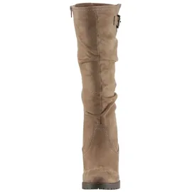 aniston shoes Stiefel mit Raffungen am slouchy Schaft - NEUE KOLLEKTION, Gr. 37, beige, , 874519-37