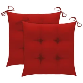 vidaXL Schaukelstuhl mit Kissen Polyester 92,5 x 106 x 0 cm Braun/Rot