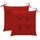 vidaXL Schaukelstuhl mit Kissen Polyester 92,5 x 106 x 0 cm Braun/Rot