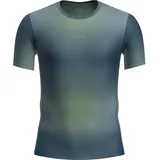 Icebreaker Herren 75 Cool-Lite Feather AOP T-Shirt (Größe L, gruen)