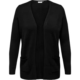 ONLY CARMAKOMA CARESLY L/S Open Cardigan Schwarz XL