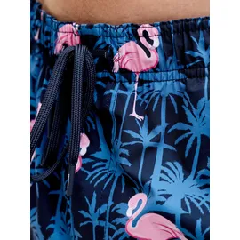JACK & JONES Badeshorts JPSTMAUI VIBES NOVELTY AOP Blau S