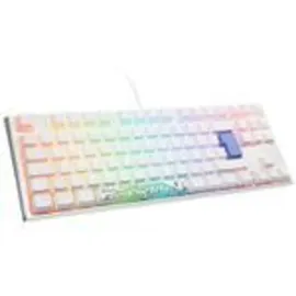 Ducky One 3 Classic Pure White TKL Gaming Tastatur, RGB LED - MX-Silent-Red DE (DKON2187ST-SDEPDPWWWSC1)