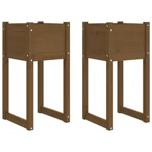 vidaXL Pflanzkübel 40 x 40 x 81 cm Honigbraun