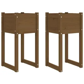 vidaXL Pflanzkübel 40 x 40 x 81 cm Honigbraun