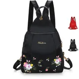 YOMACY Multifunktionaler tragbarer bedruckter Damen-Rucksack, multifunktional, große Kapazität, tragbar, bedruckt, Anti-Diebstahl-Rucksack, niedlicher Rucksack, modisch, wasserdicht, lässiger - L