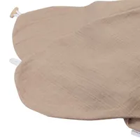 HOBEA-Germany Bezug für Stillkissen Musselin taupe